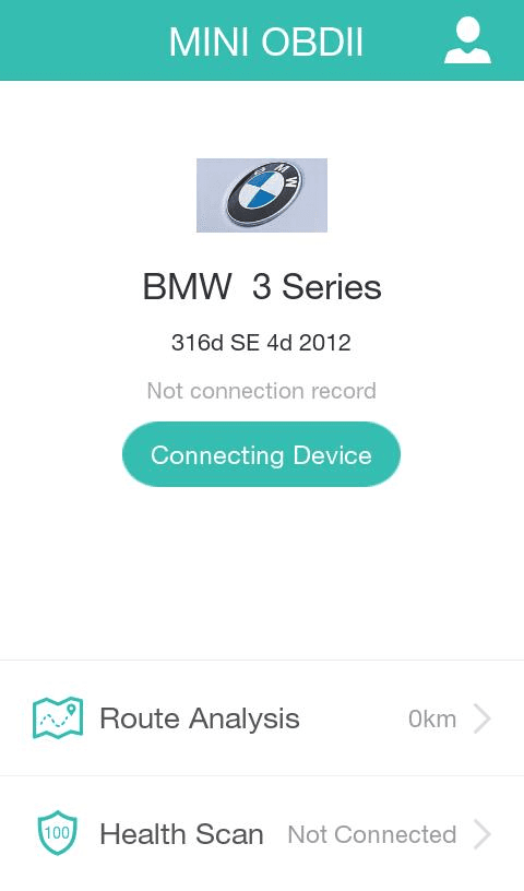 Tap Connecting Device on the home screen